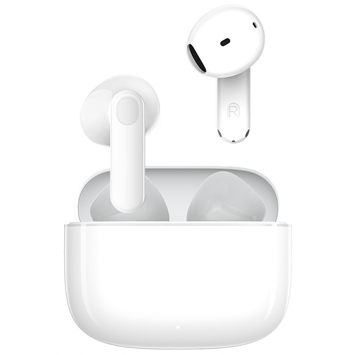 Casti Bluetooth Honor Choice Earbuds X7e Active, True Wireless, Bluetooth 5.4, MultiPoint, 12.4 mm-es meghajtó, AI zajszűrés, 38 óra üzemidő, IP54, USB-C, Fehér