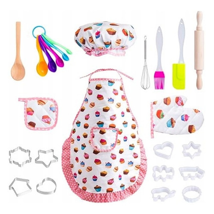 Set bucatarie copii Li 20 piese multicolor