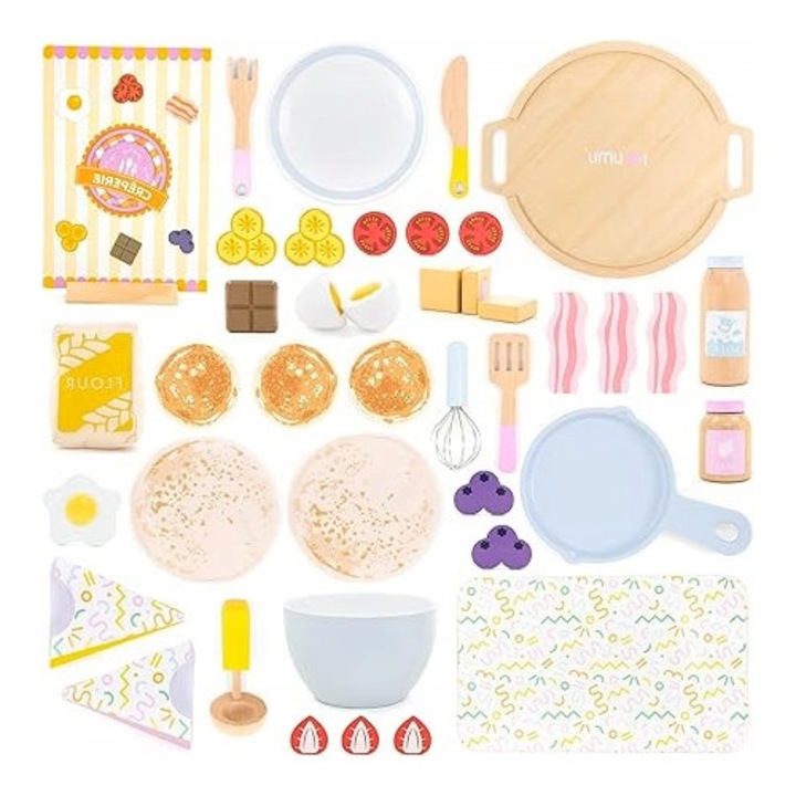 Set jucarie lemn UMU 44 piese pentru copii