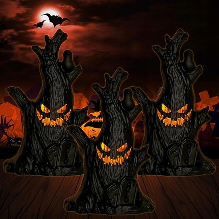 Decoratiuni petrecere Prezent fantome LED set 3 bucti