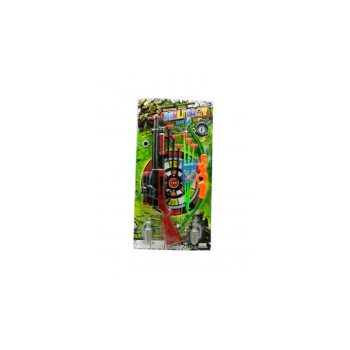 Set Pusca de Jucarie, Luneta, Plastic Durabil, Idee Cadou Baieti 6+ Ani