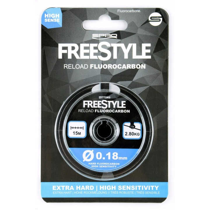 Fir pescuit Spro Freestyle Fluorocarbon 0.45mm 30m transparent