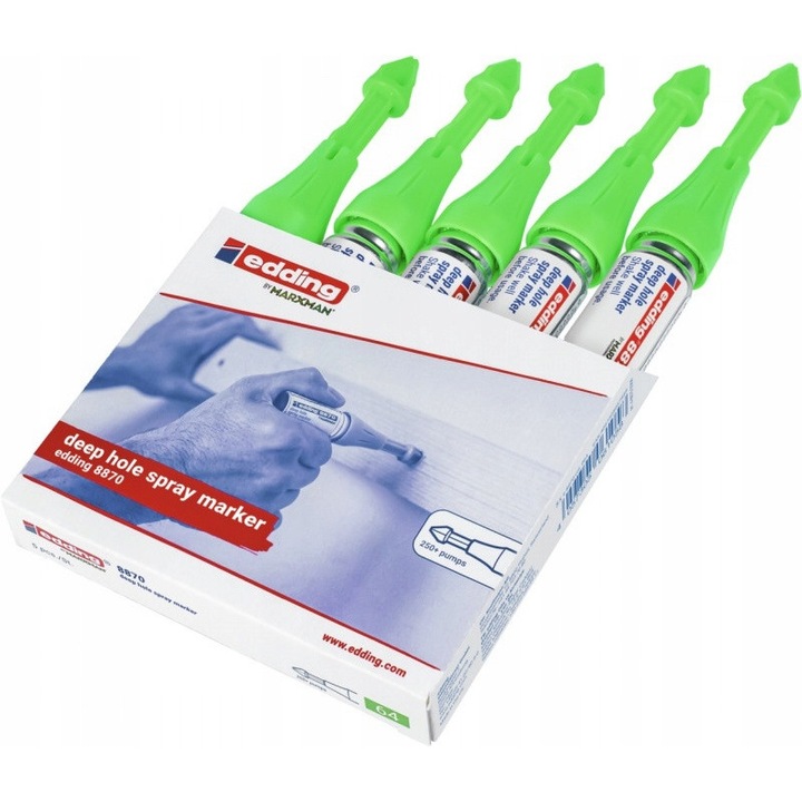 Edding 8870 jelölő spray készlet 2 db neon zöld 50x3-13mm