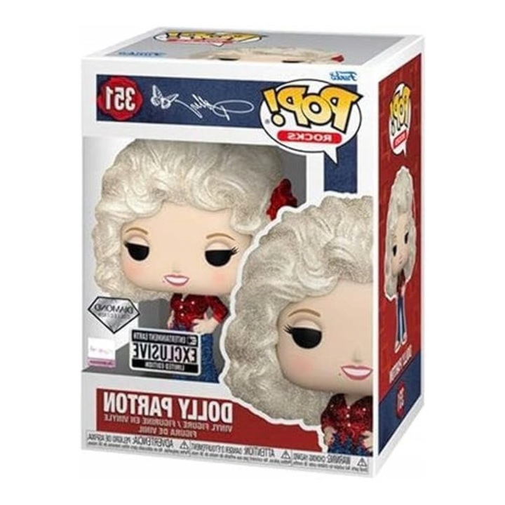 Figurina Funko Dolly Parton 77 Tour sclipici diamant vinyl