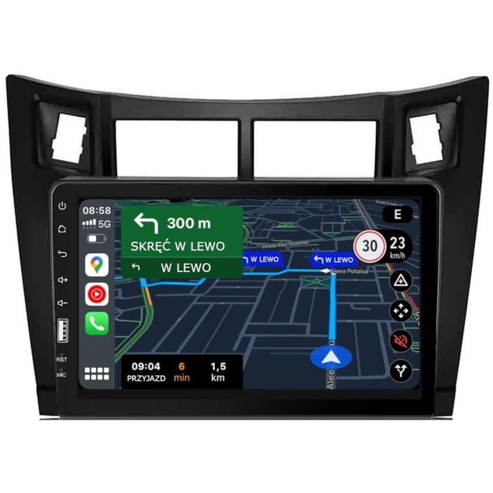 Radio auto Projack Toyota Yaris 2005-2012 touchscreen 9 inch negru 4x45W