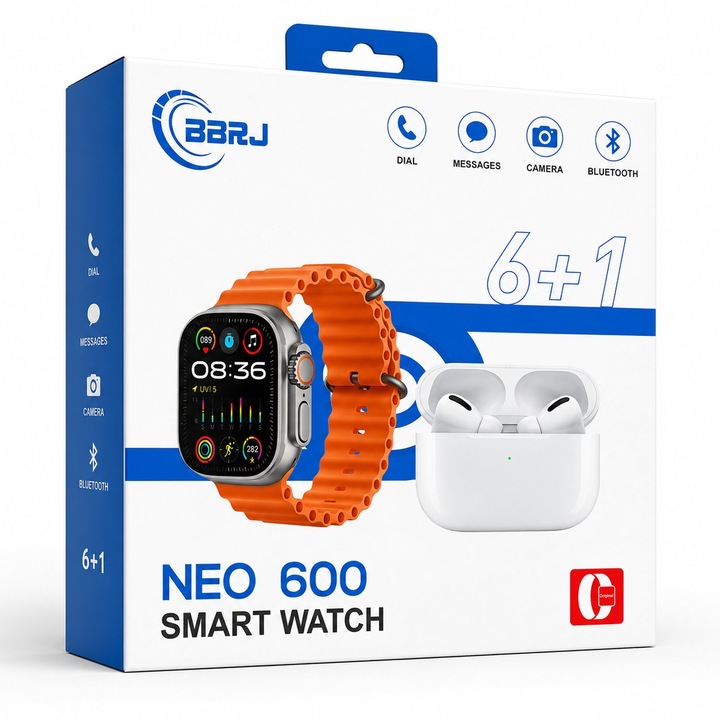 NEO 600 Smart Watch 6+1 – Ceas inteligent cu apeluri Bluetooth, b Digital One LSSS10573 – 2191457, Bluetooth