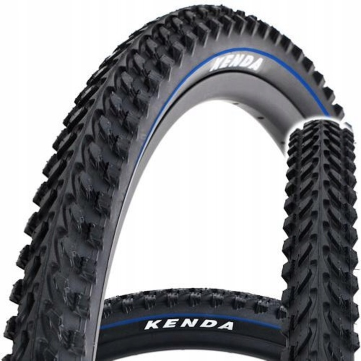Anvelopa bicicleta Kenda K898, 26x1,95, albastru, drut, MTB junior