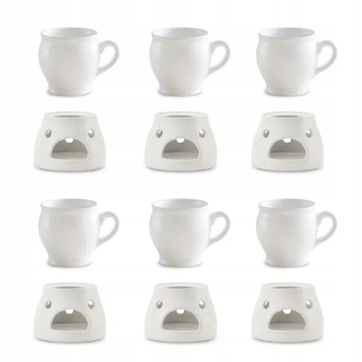 Set 12 cani ceramica Kera Ceramika cu incalzitoare pentru vin fiert