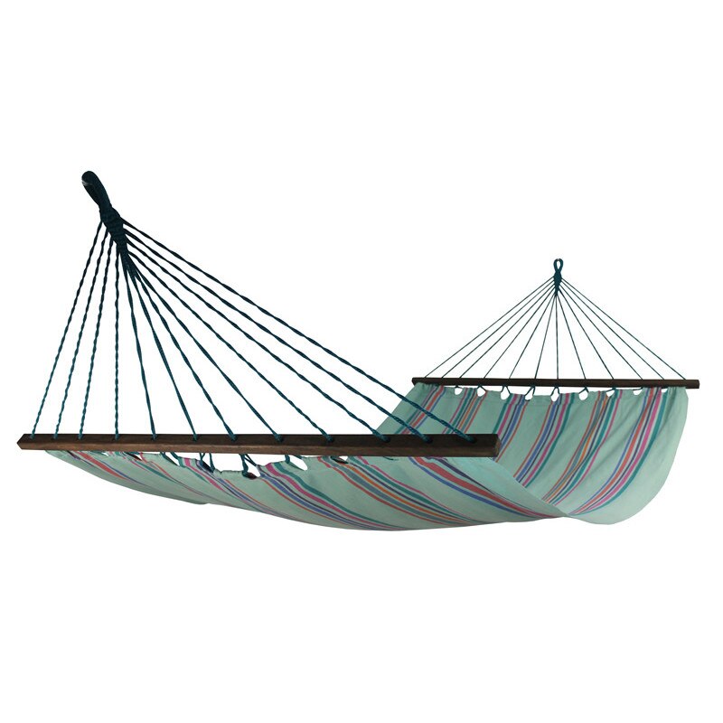 Hamac Koala, Bumbac, 365x128 cm, Verde/Gri