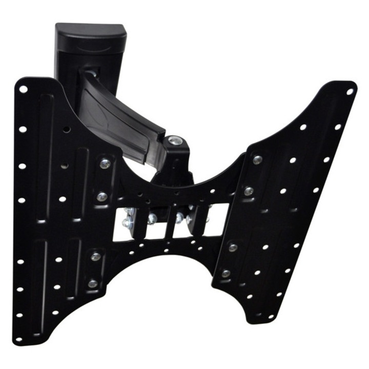 Suport TV reglabil aluminiu VESA 400x400 negru 35kg 72x320mm