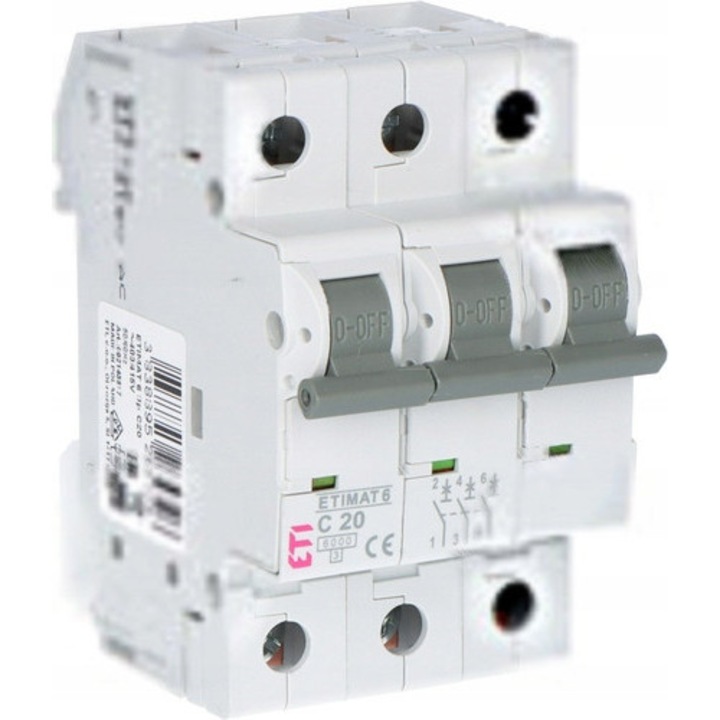 Siguranta electrica ETI ETIMAT 6 3p 20A 400V 3x68mm