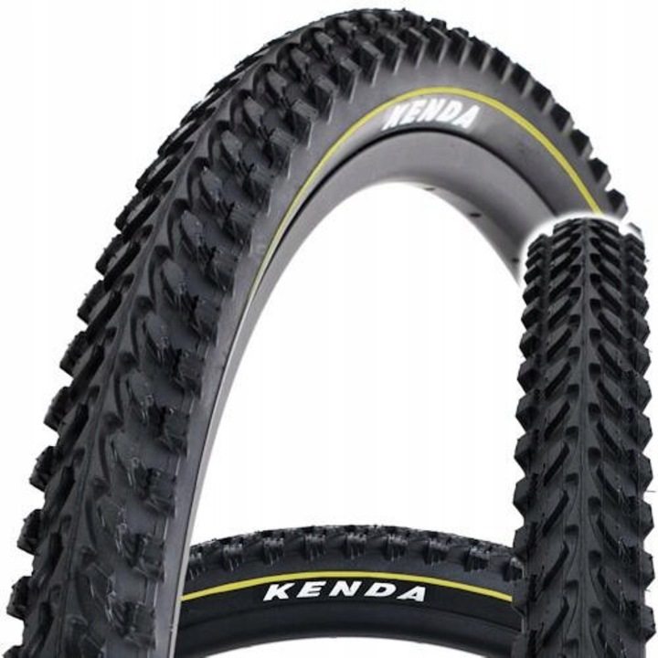 Anvelopa bicicleta Kenda K898, 26x1,95, galben-negru, MTB junior