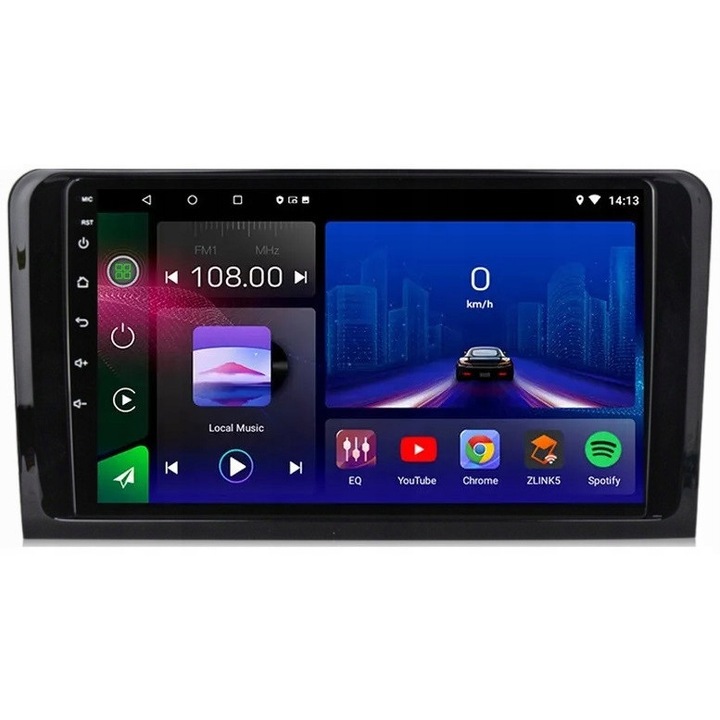 Radio navigatie auto Projack Mercedes ML W164 Android 12, 9 inch, 2GB RAM, 64GB, negru