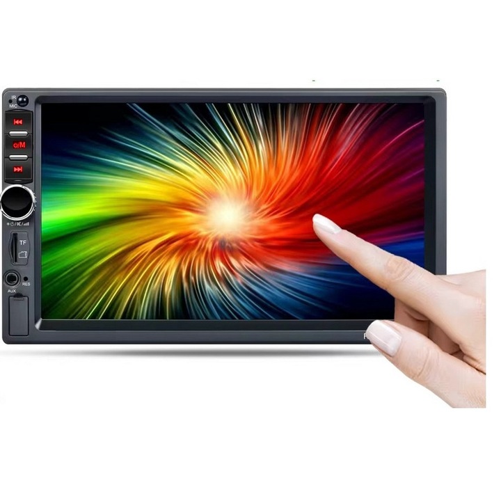 Radio auto Projack 2DIN Android Auto CarPlay Bluetooth negru 7inch