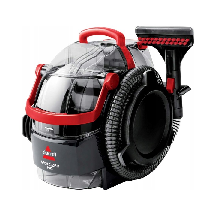 Aspirator Bissell SpotClean Pro 1558N uscat umed negru rosu alb 2,9l 6,5m 5,9kg