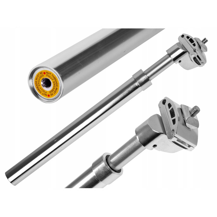 Tija amortizata 27,2mmx350mm argintiu aluminiu
