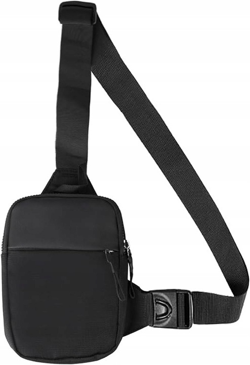 Geanta barbati Object crossbody neagra pentru alergare