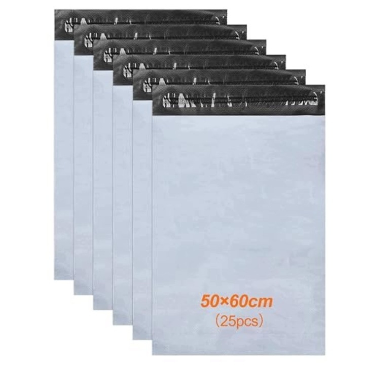 Set 25 pungi de plastic pentru expediere multicolor XXXL