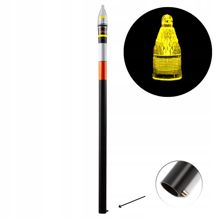 Cap de marker Undercarp 50cm galben cu senzor crepuscular