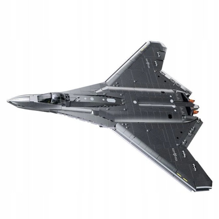 Set de constructie Sluban Avion de vanatoare J-50S 44,9cm 879 piese