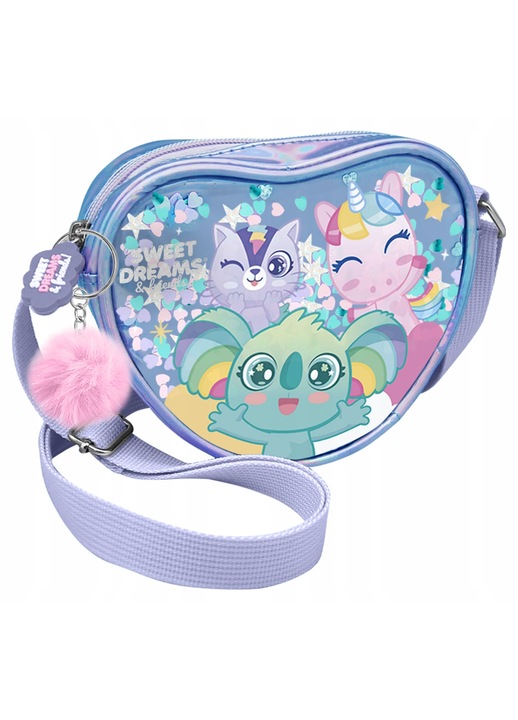 Geanta dama Kids Euroswan Sweet Dreams Friends argintiu PVC