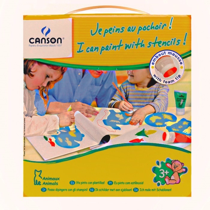 Trusa distractiv educativa CANSON Pictez cu sabloane! - Natura