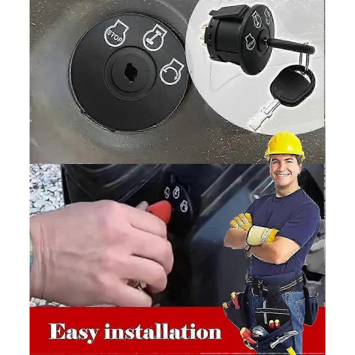 Comutator pornire tractor 1023E 1025R 1026R 2025R 3025E 3032E 3036E cu chei