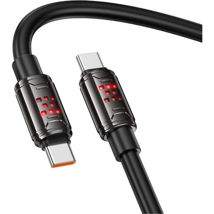 Cablu date Hoco U143 Joy USB-C USB-C 240W 5A 1.2m maro