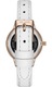 Ceas dama Paul Lorens 12491A-3C2-3 alb roz auriu 30x8x12mm