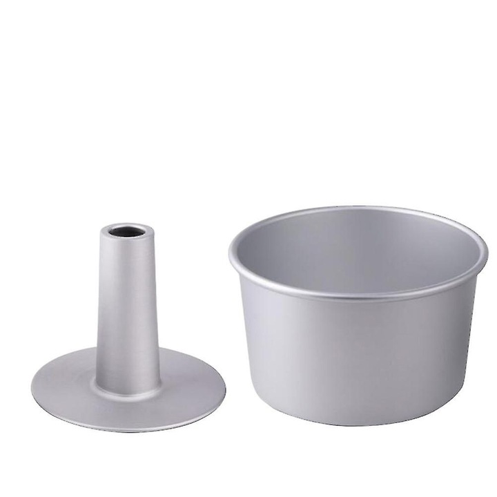 Tava de copt rotunda, 5 inch, aluminiu, argintiu, 12.7x12.2x10 cm