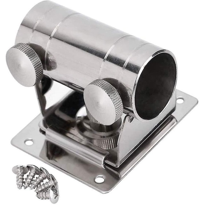 Suport umbrela ajustabil inox, pentru pescuit, 7x5cm, 7x6cm