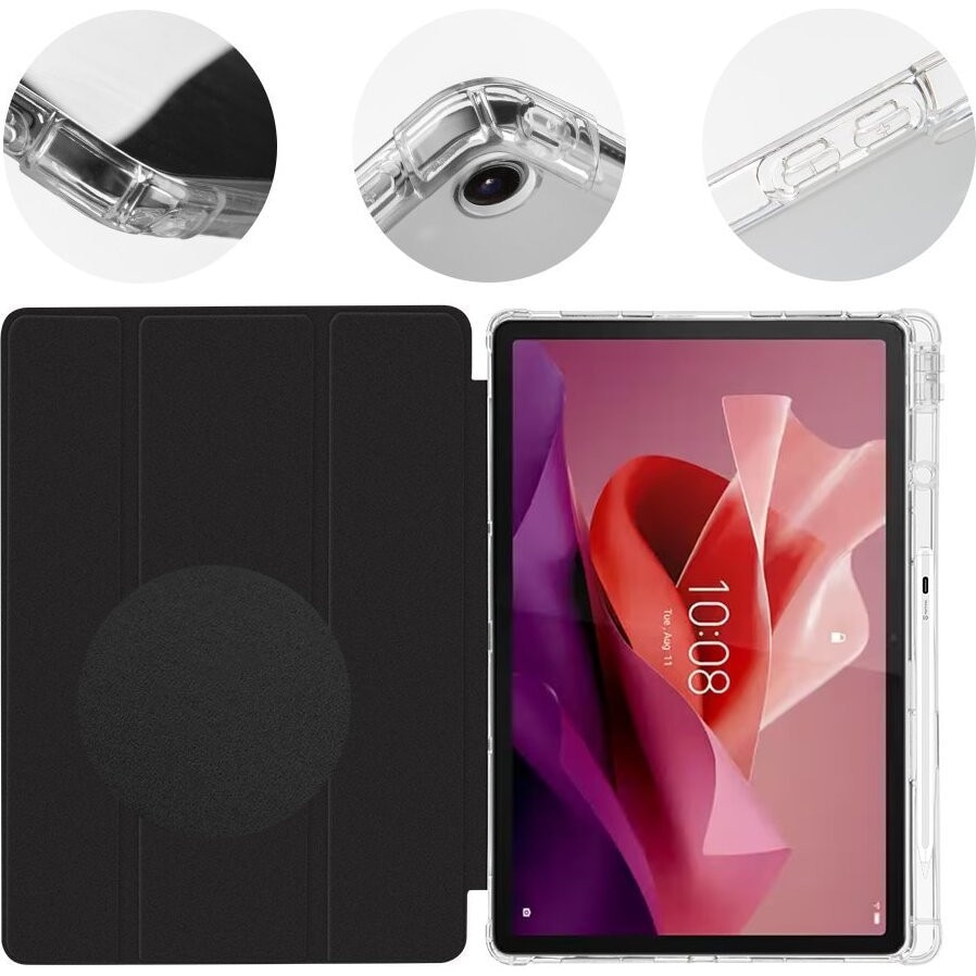 Husa tableta OBALME MistyTab, protectie, negru, 2 pozitii, 26x18cm