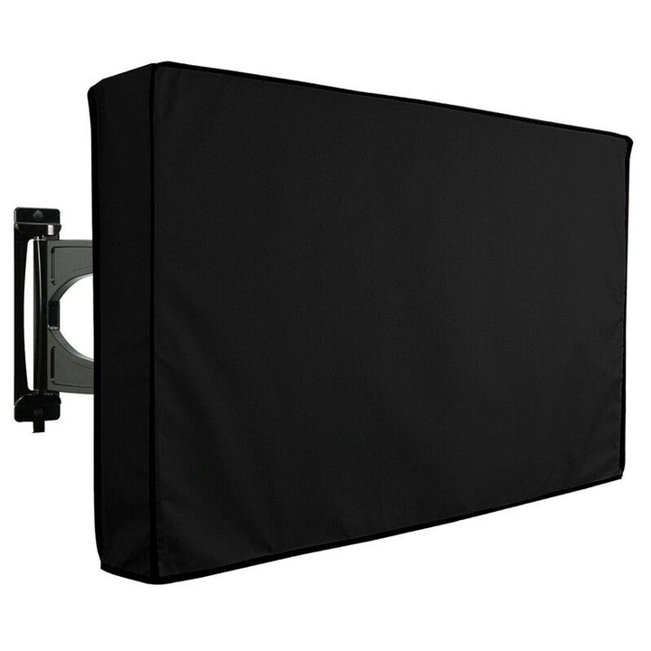Husa pentru televizor exterior 40x42 inch, negru, poliester impermeabil