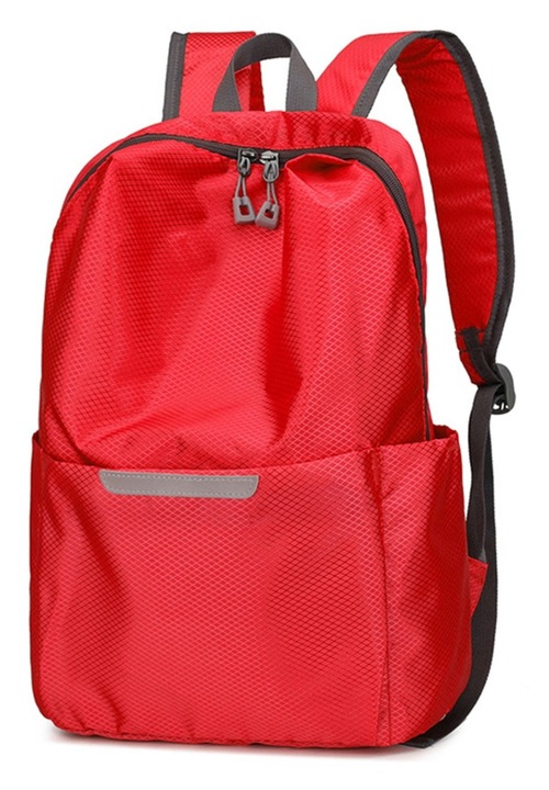 Rucsac drumetie unisex, capacitate mare, rezistent la zgarieturi, rosu, 40x28x15cm