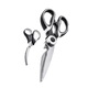 Set 2 foarfeci bucatarie, otel inoxidabil, negru, 20.5x9x7.5cm, rezistente, multifunctionale
