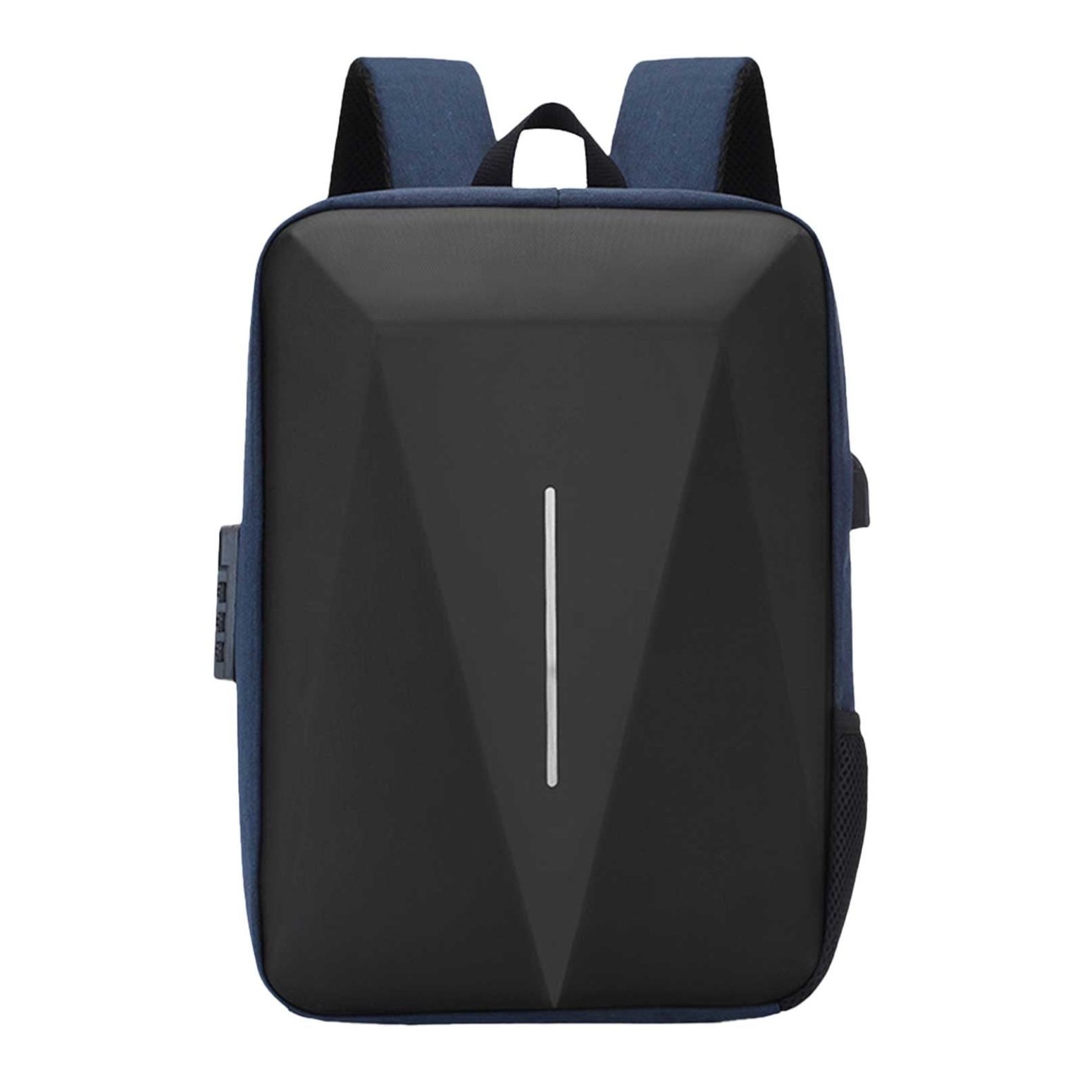 Rucsac laptop 18 inch, negru, slim, capacitate mare, 45x28x8cm