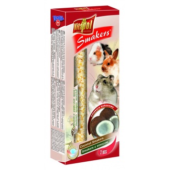 Batoane Vitapol cu cocos pentru rozatoare, 90 g Batoane Vitapol cu cocos pentru rozatoare, 90 g