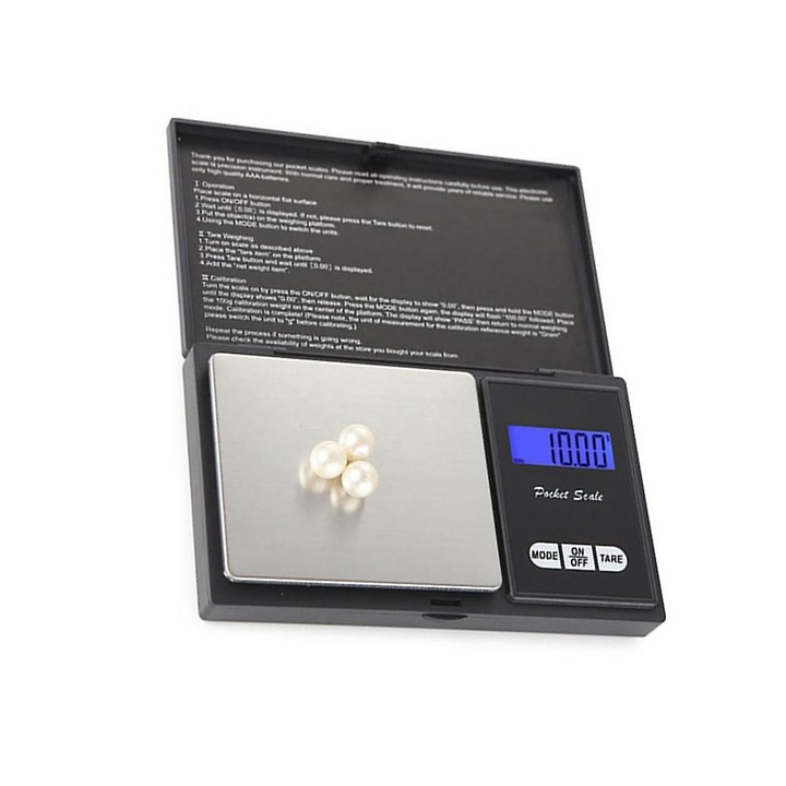 Cantar digital bijuterii 500g0.01g inox plastic 13.5x7.5x1.8cm