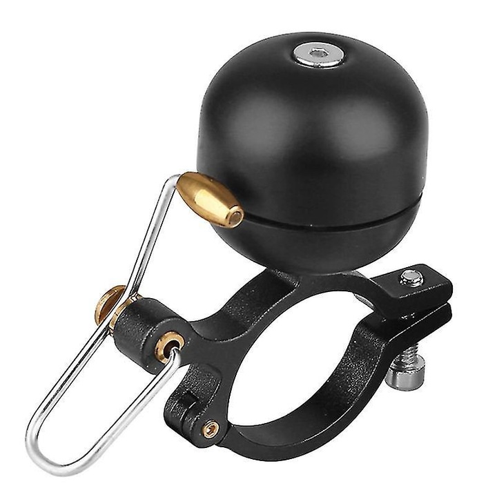 Sonerie bicicleta, 7.2x3.5x3.5cm, cu sunet clar, negru