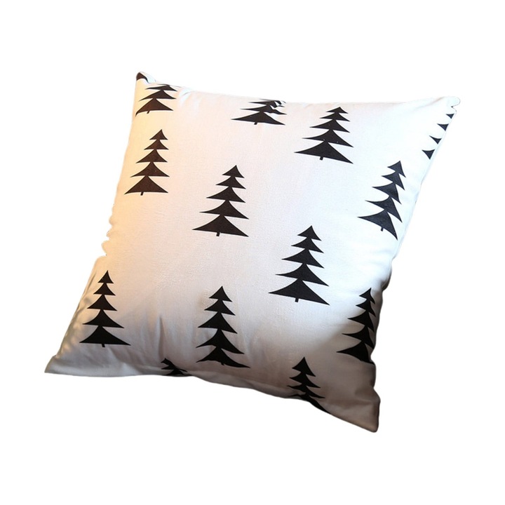 Perna decorativa multicolora, catifea, 45x45cm