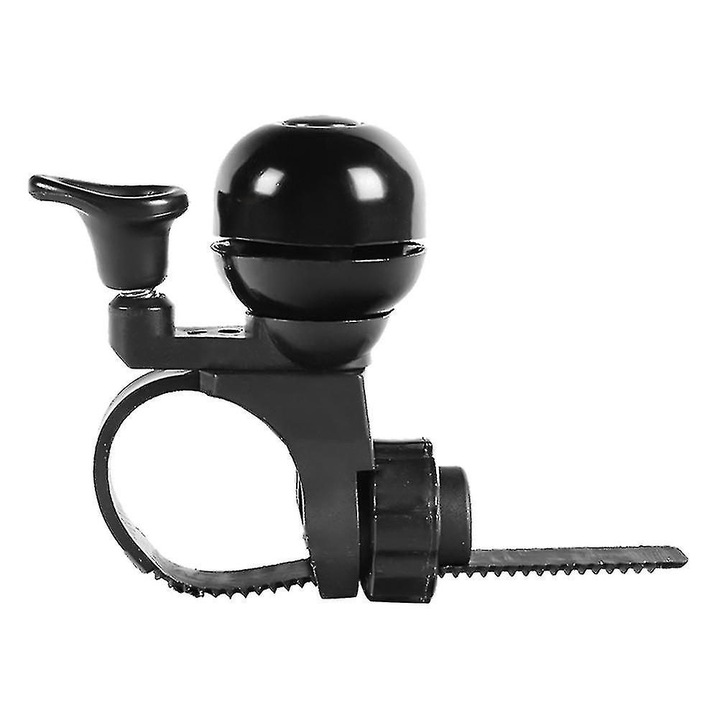 Sonerie bicicleta copii, negru, 6.9x3x3cm, reglabila
