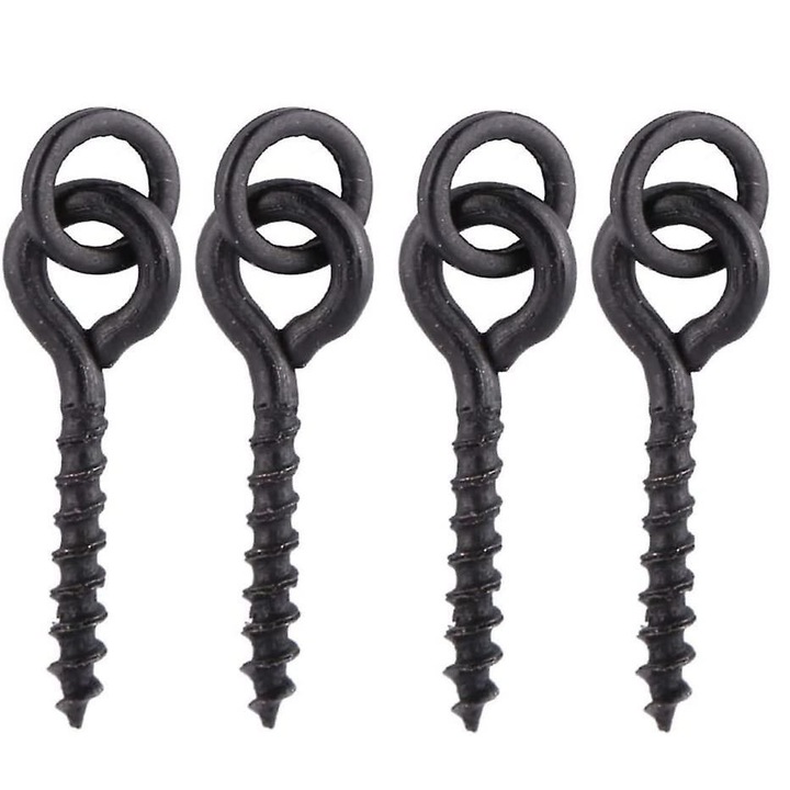 Set 30 suruburi momeala pescuit crap negru 30x