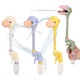 Set 3 jucarii de apa dinozaur cu gat lung, multicolor, 15x25cm