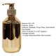 Dozator sapun 300ml, mini, auriu, 16x6.4cm