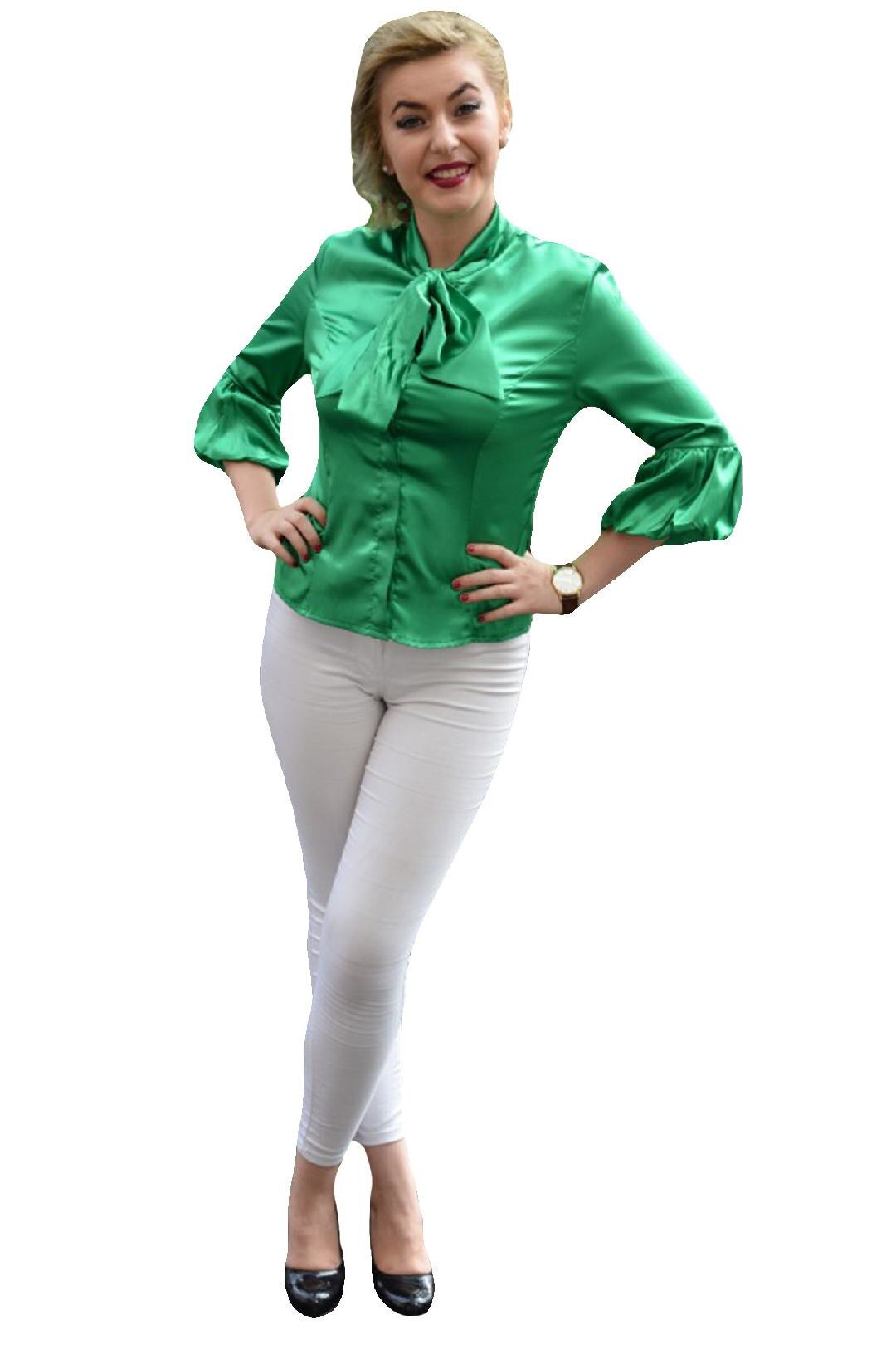 Bluze de ocazie ,cu maneci trei-sferturi,D&J Exclusive, Verde