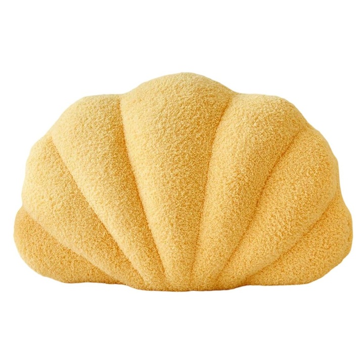 Perna decorativa scoica 3D moale multicolor 40x40cm