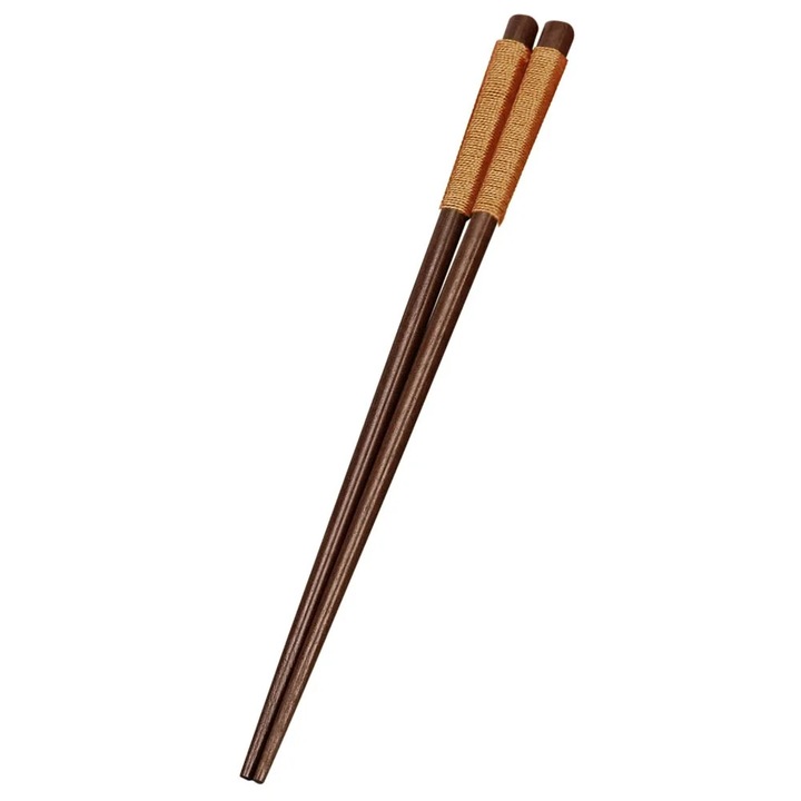 Gyermek evőpálcikák, YANYXR, Kamoku fa, barna, 22.5cm