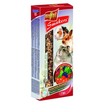 Batoane Vitapol pentru rozatoare, cu fructe de padure, 90 g Batoane Vitapol pentru rozatoare, cu fructe de padure, 90 g