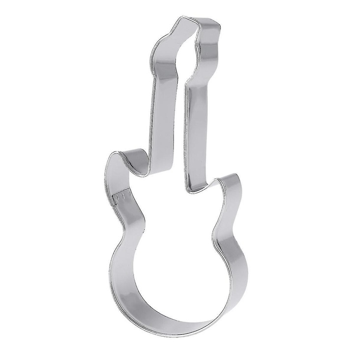 Forma prajituri, model chitara, inox, 9.3x4.2x2.5cm