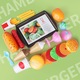 Set jucarii bucatarie copii, burger, multicolor, 17.5x16.5x7cm